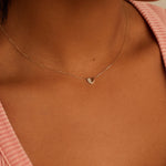 Round Cut Cubic Zirconia in 925 Sterling Silver Necklace 1