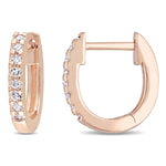 Round Cut Cubic Zirconia in 925 Sterling Silver Earrings 8