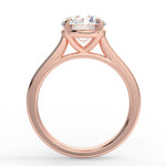 Stunning 2.0 CT Round Moissanite Engagement Ring with Solitaire Design 9