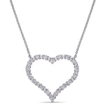Round Cut Cubic Zirconia in 925 Sterling Silver Necklace 12