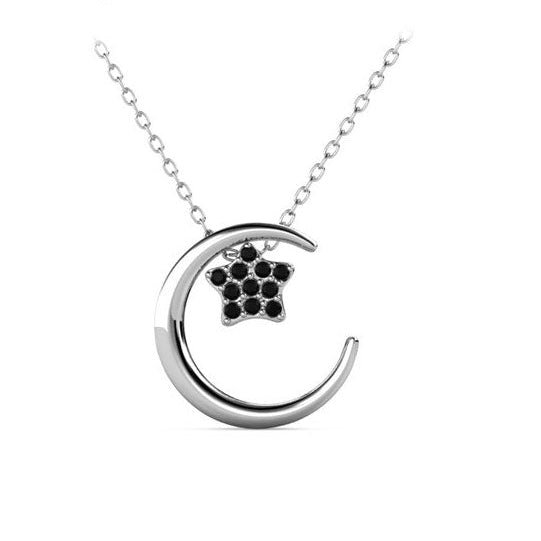 Round Cut Cubic Zirconia in 925 Sterling Silver Necklace 2