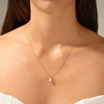 2.0 CT Emerald Moissanite Diamond Solitaire Pendant Necklace in Solid Gold 4