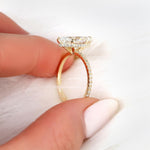 Stunning 2.80 CT Marquise Moissanite Engagement Ring with Hidden Halo Design 5
