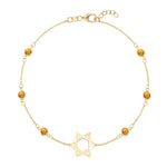 1.5 TCW Round Citrine Lab Made Diamond-November Birthstone Bracelet 1
