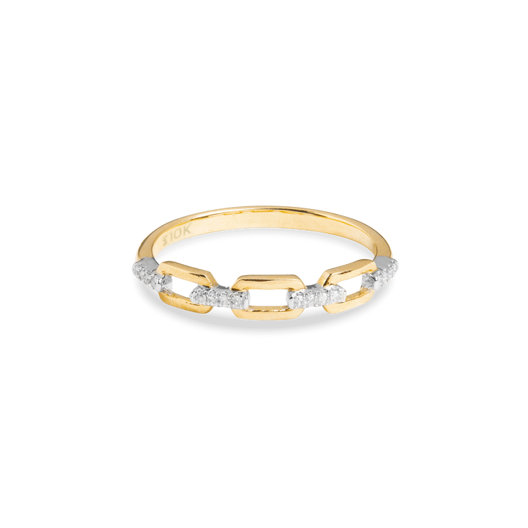 Stunning 0.05 TCW Round Moissanite Stones Linked Stones Wedding Bands 9