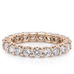 Stunning 2.33 CT Round Moissanite Stones Full Eternity Wedding Bands 5