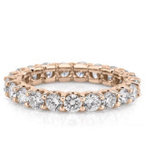 Stunning 2.33 CT Round Moissanite Stones Full Eternity Wedding Bands 5