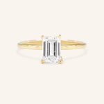 Stunning 1 CT Emerald Moissanite Engagement Ring With Solitaire Design 1