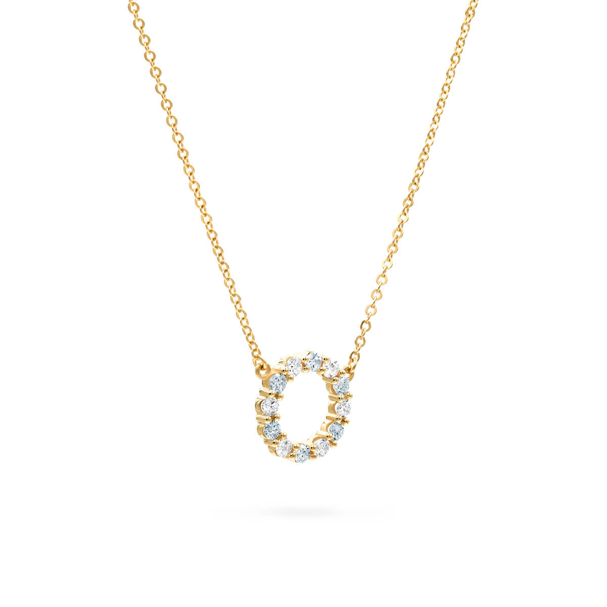 1.44 TCW Round Aquamarine Lab Made Diamond- March Birthstone Necklace 4