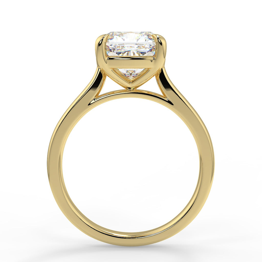 Stunning 2.80 CT Cushion Moissanite Engagement Ring with Solitaire Design 3