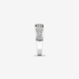 0.30 CT Round Moissanite Pave Men's Wedding Band in Solid Gold 3