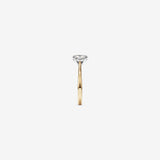 Stunning 1 CT Oval Moissanite Engagement Ring In Solitaire Design 3