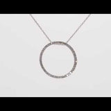 Round Cut Cubic Zirconia in 925 Sterling Silver Necklace 7