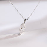 0.17 CT Moissanite Diamond Cross Pendant Necklace in Solid Gold 7