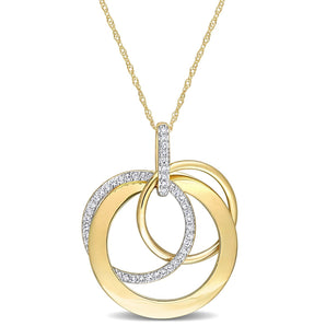 Round Cut Cubic Zirconia in 925 Sterling Silver Necklace