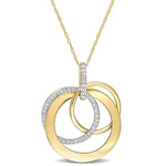 Round Cut Cubic Zirconia in 925 Sterling Silver Necklace 7