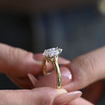 Stunning 1.0 - 2.0 CT Marquise Moissanite Engagement Ring Solitaire Style 6