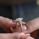 Stunning 1.0 - 2.0 CT Marquise Moissanite Engagement Ring Solitaire Style 6
