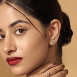 2.0 TCW Pear Cut Moissanite Stud Earrings in Gold 5