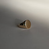 Stunning Men's Oval Signet Metal Ring 2