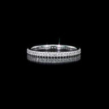 Round Cut Cubic Zirconia in 925 Sterling Silver Wedding Bands 13
