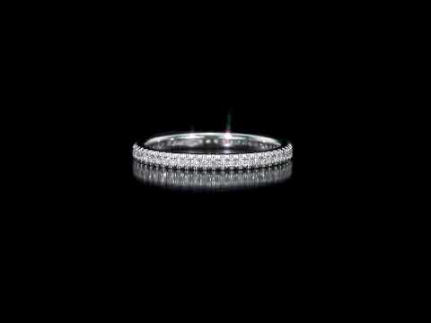 Round Cut Cubic Zirconia in 925 Sterling Silver Wedding Bands 13