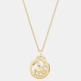 Round Cut Cubic Zirconia in 925 Sterling Silver Necklace 1