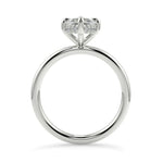 Stunning 1.05 CT Marquise Moissanite Engagement Ring with Hidden Halo Design 6