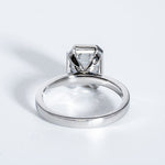 Classic 2.0 CT Emerald Moissanite Engagement Ring with Bezel Design 7