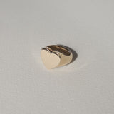 Stunning Heart Signet Metal Ring 1