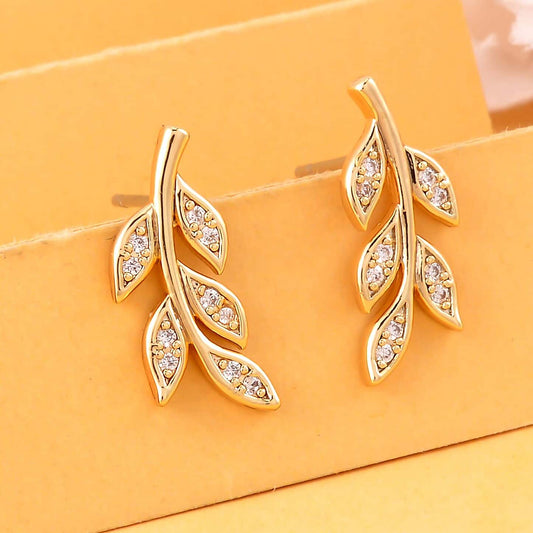 Round Cut Cubic Zirconia in 925 Sterling Silver Earrings 2