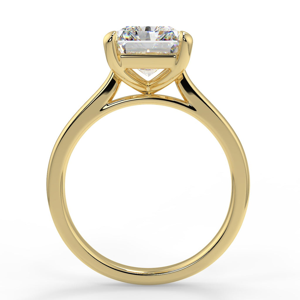 Stunning 2.50 CT Radiant Moissanite Engagement Ring with Solitaire Design 2