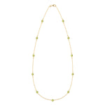 2.75 TCW Round Peridot Lab Made Diamond- August Birthstone Necklace 1