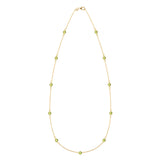 2.75 TCW Round Peridot Lab Made Diamond- August Birthstone Necklace 1