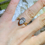 Stunning 3.0 CT Pear Moissanite Engagement Ring with Bezel Design 6