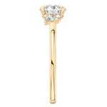 Stunning 0.50-1.50 CT Round Moissanite Engagement Ring With Cluster Design 3