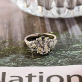 Stunning 3.0 CT Oval Moissanite Engagement Ring with 3 Stones Design 1