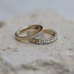 0.55 CT Round Half Eternity CVD EF/VS Diamond Wedding Band 8