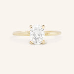 Stunning 1 CT Oval Moissanite Engagement Ring With Solitaire Design 1