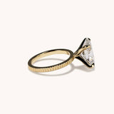 Stunning 5.23 CT Oval Moissanite Engagement Ring with Solitaire Design 2