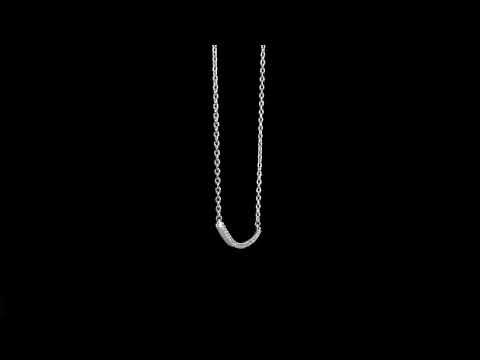 Round Cut Cubic Zirconia in 925 Sterling Silver Necklace 11