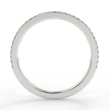 Stunning 0.54 TCW Round Moissanite Stones Crown Wedding Band 6