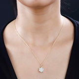 Round Cut Cubic Zirconia in 925 Sterling Silver Necklace 2