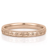 Stunning Milgrain Metal Wedding Bands 5