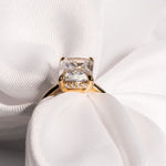 Classic 4.01 CT Radiant Moissanite Engagement Ring with Hidden Halo Design 3