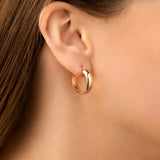 Round Cut Cubic Zirconia in 925 Sterling Silver Earrings 2
