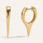 Stunning Unique Metal Hoops Earrings in Gold 1