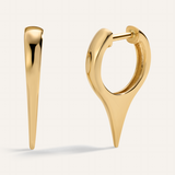 Stunning Unique Metal Hoops Earrings in Gold 1