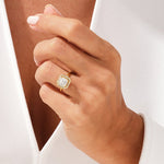 Stunning 1.0-2.0 CT Asscher Moissanite Engagement Ring with Halo Design 7