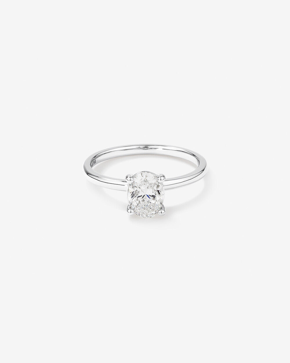 Stunning 1.0 CT Oval Moissanite with a Solitaire Design Engagement Ring 1